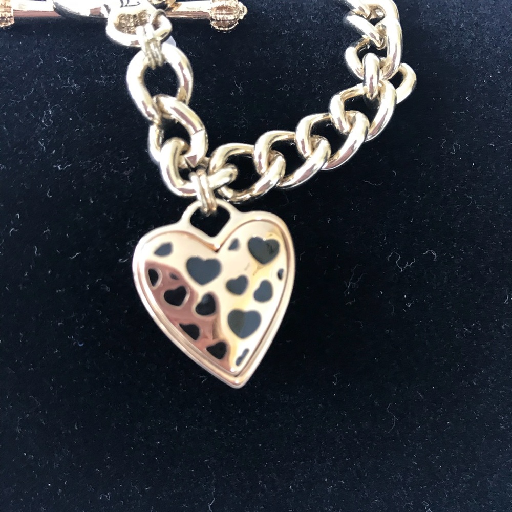 Nwt Juicy Couture Dangling Heart Charm Bracelet - Picture 4 of 7